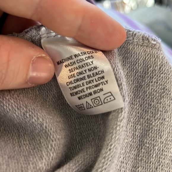 Woman Within Green Grey Striped 1/4 Zip Hooded Pullover Womens 3x - Picture 3 of 3